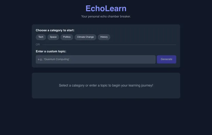 EchoLearn screenshot