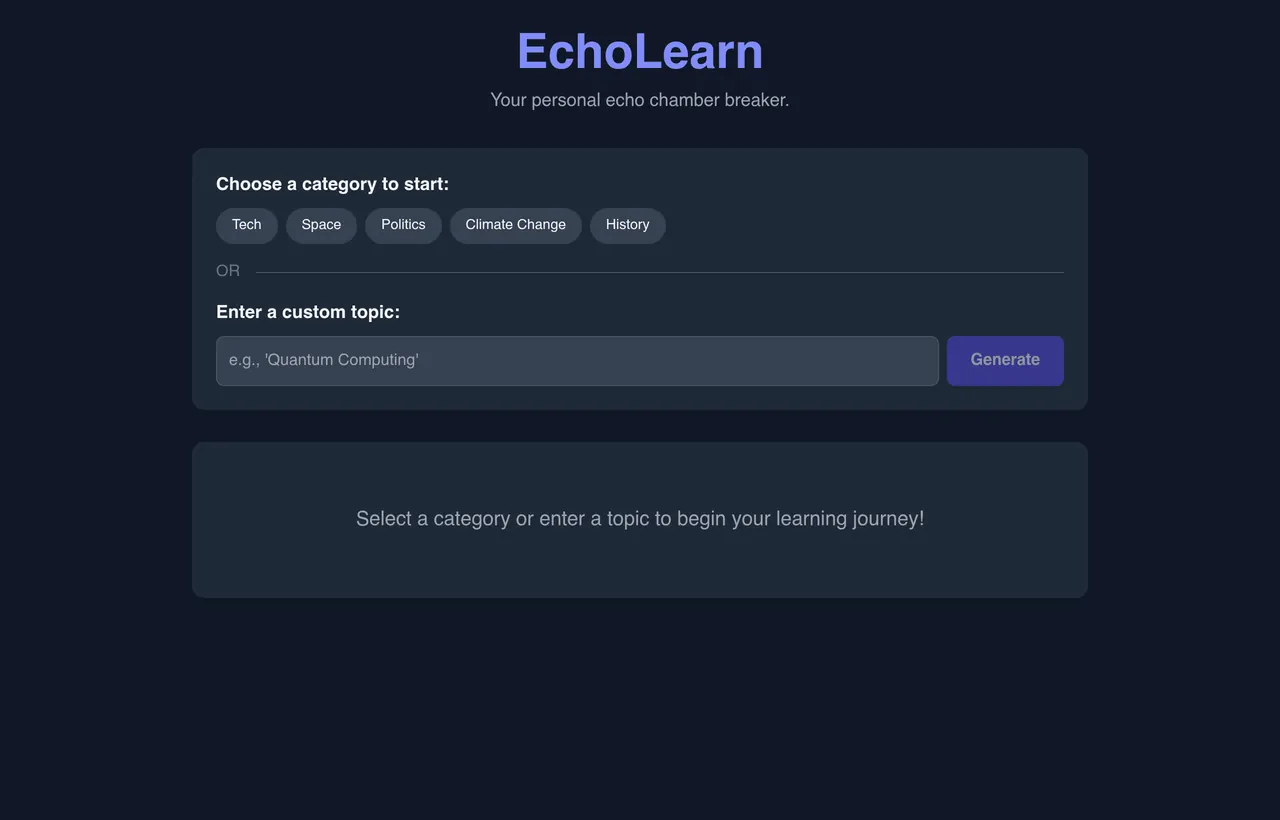 EchoLearn screenshot